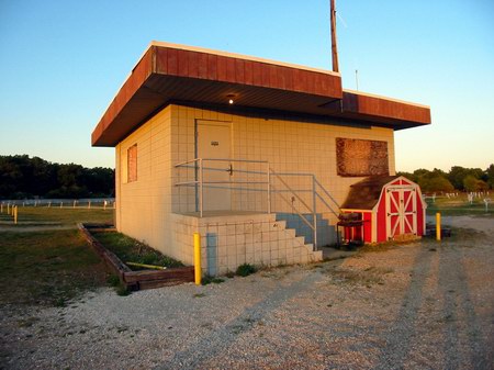 Getty 4 Drive-In Theatre - Projection - Photo From Water Winter Wonderland (newer photo)